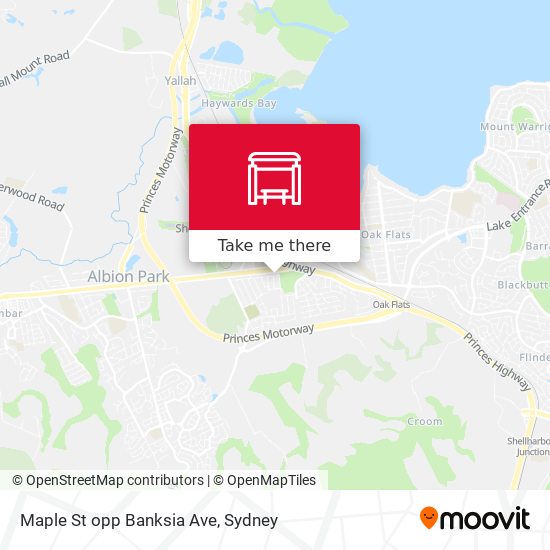 Maple St opp Banksia Ave map