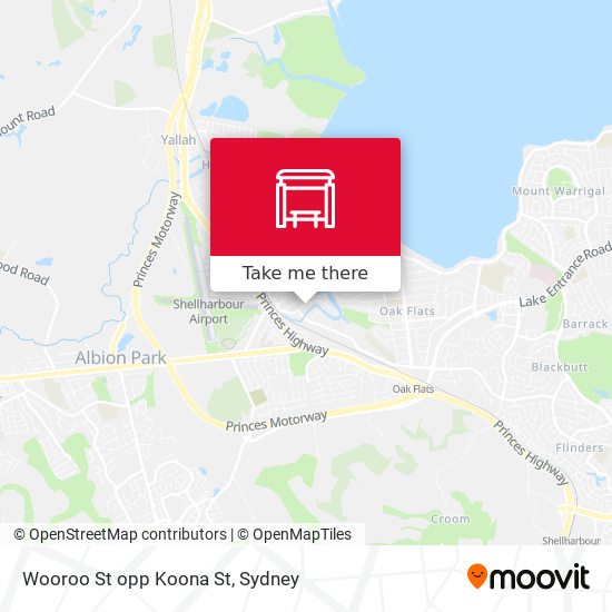 Wooroo St opp Koona St map