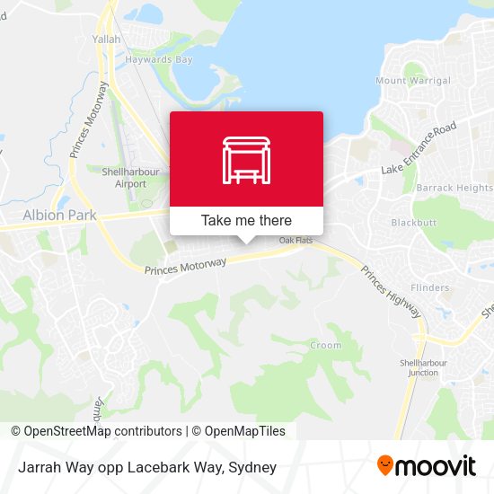 Jarrah Way opp Lacebark Way map