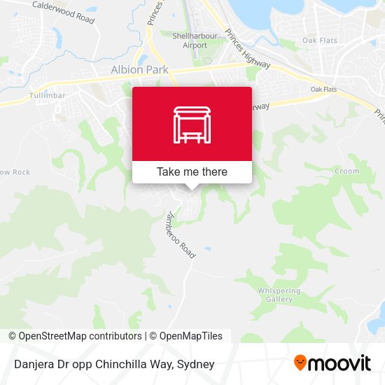 Danjera Dr opp Chinchilla Way map