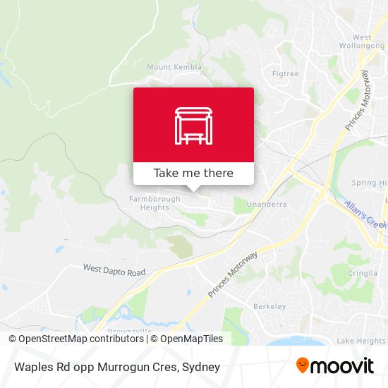 Waples Rd opp Murrogun Cres map