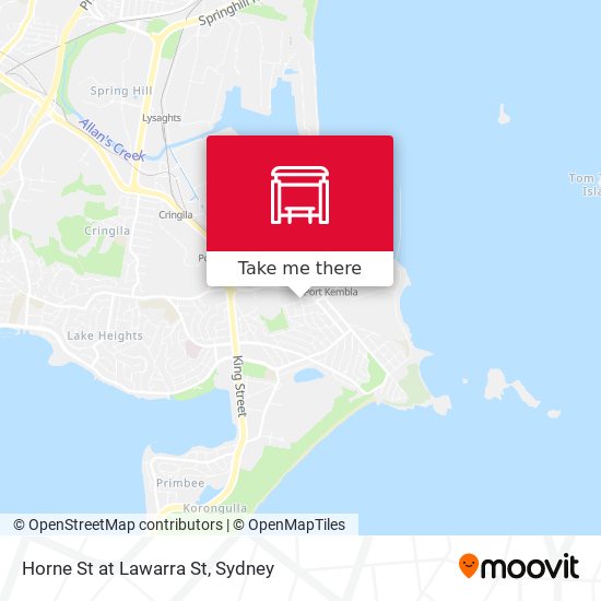 Horne St at Lawarra St map