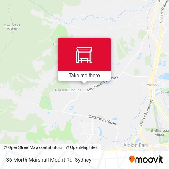 36 Morth Marshall Mount Rd map