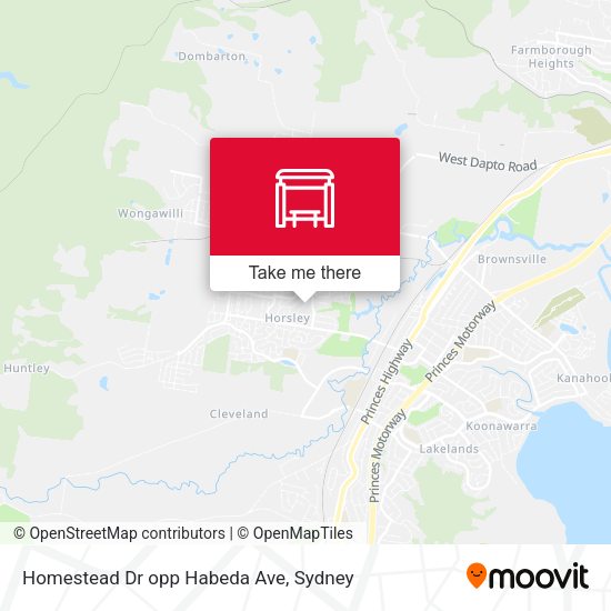 Homestead Dr opp Habeda Ave map