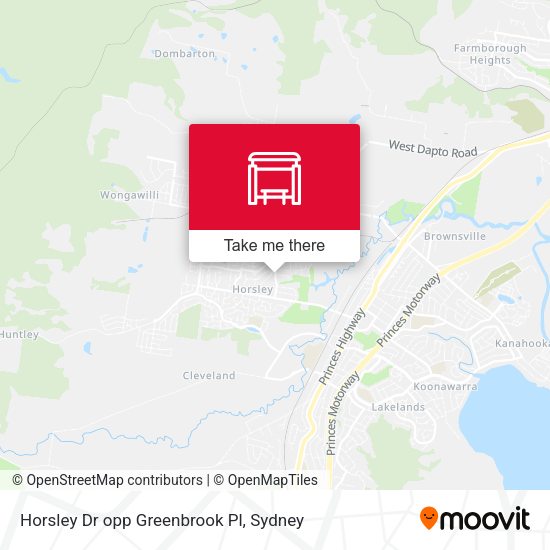 Horsley Dr opp Greenbrook Pl map