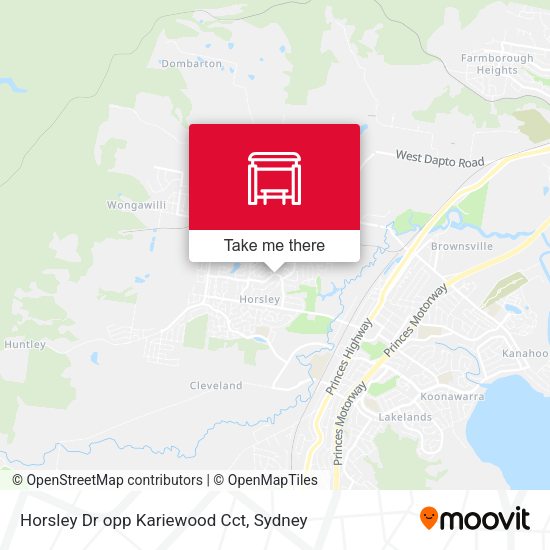 Horsley Dr opp Kariewood Cct map