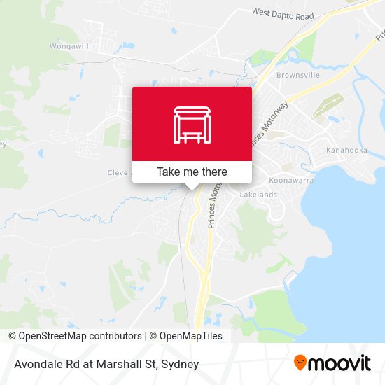Avondale Rd at Marshall St map