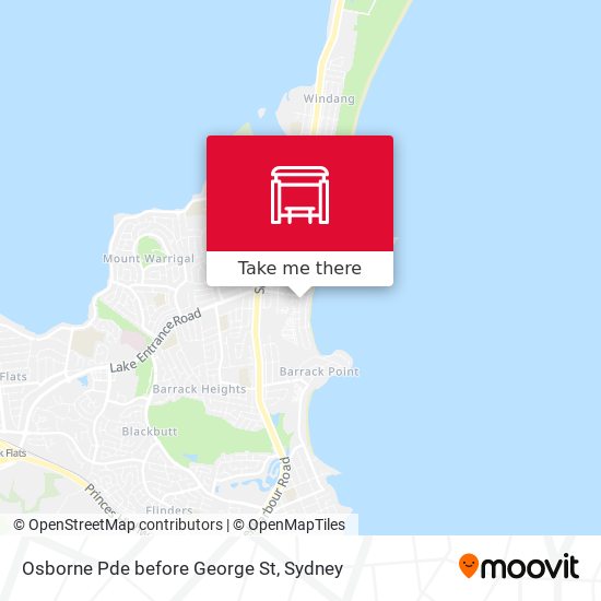 Osborne Pde before George St map