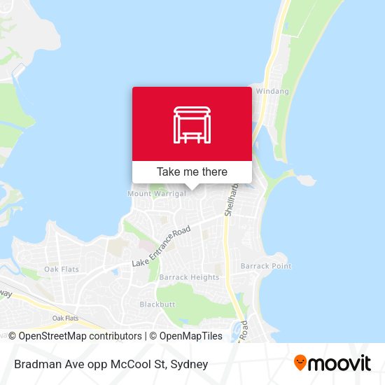 Bradman Ave opp McCool St map