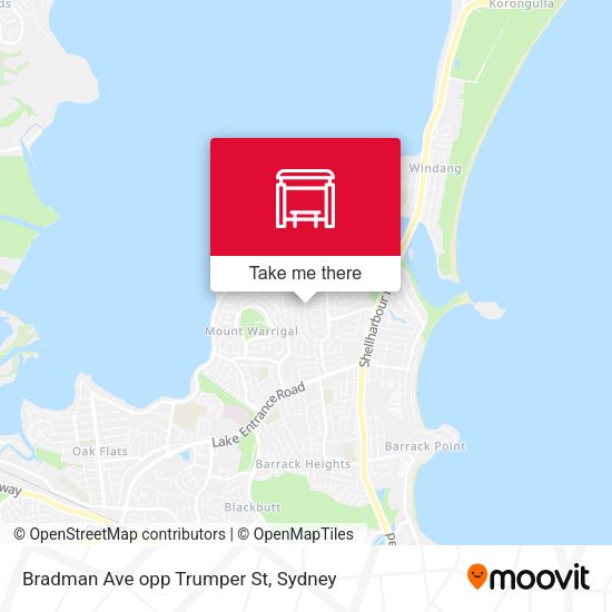 Bradman Ave opp Trumper St map