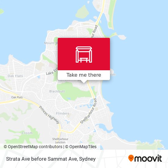 Strata Ave before Sammat Ave map