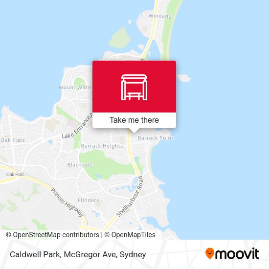 Caldwell Park, McGregor Ave map
