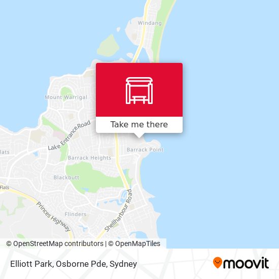 Elliott Park, Osborne Pde map