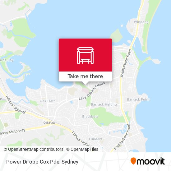 Power Dr opp Cox Pde map