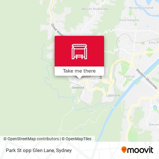 Park St opp Glen Lane map