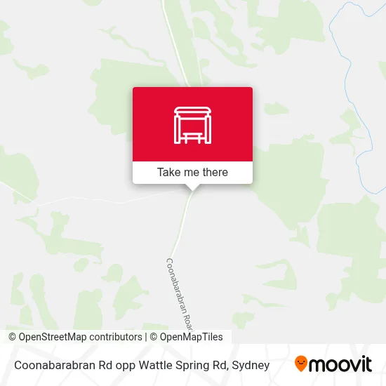 Mapa Coonabarabran Rd opp Wattle Spring Rd
