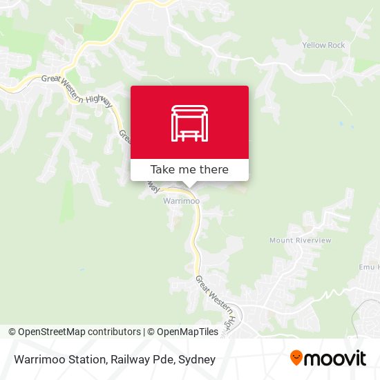 Warrimoo Station, Railway Pde map