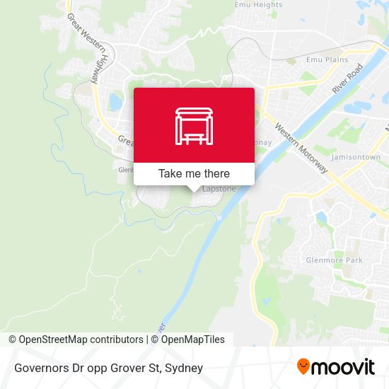 Governors Dr opp Grover St map