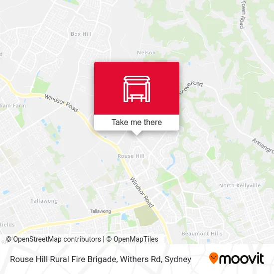 Mapa Rouse Hill Rural Fire Brigade, Withers Rd