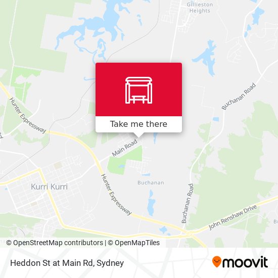 Heddon St at Main Rd map
