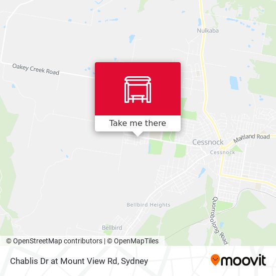 Chablis Dr at Mount View Rd map