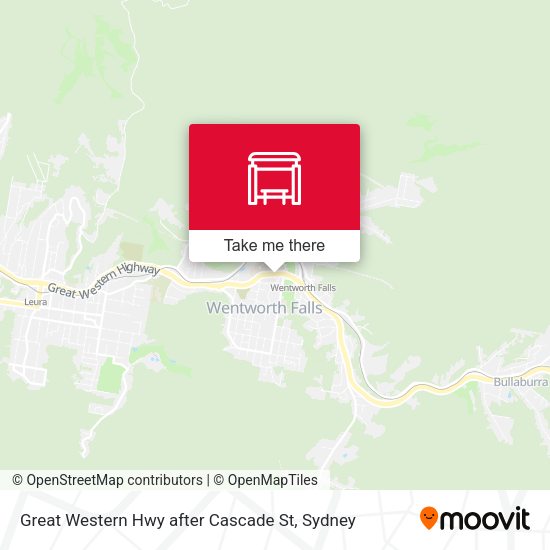 Great Western Hwy after Cascade St map