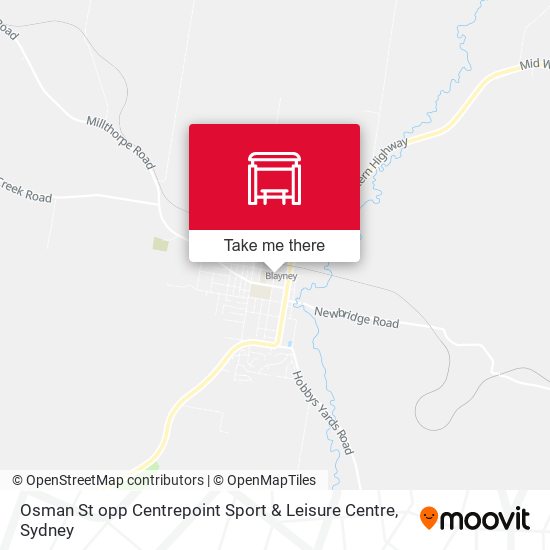 Osman St opp Centrepoint Sport & Leisure Centre map