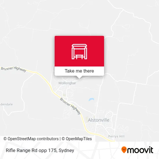 Mapa Rifle Range Rd opp 175