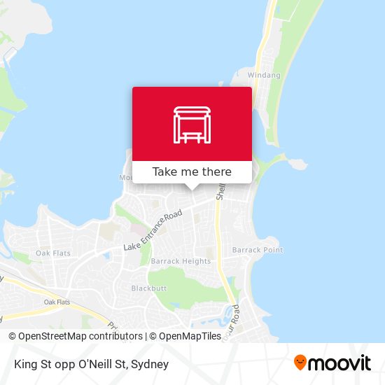 King St opp O'Neill St map