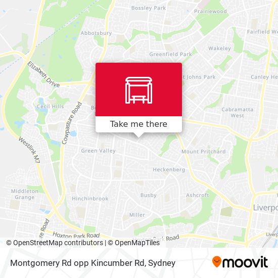 Mapa Montgomery Rd opp Kincumber Rd