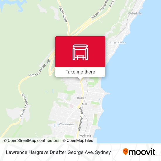 Lawrence Hargrave Dr after George Ave map