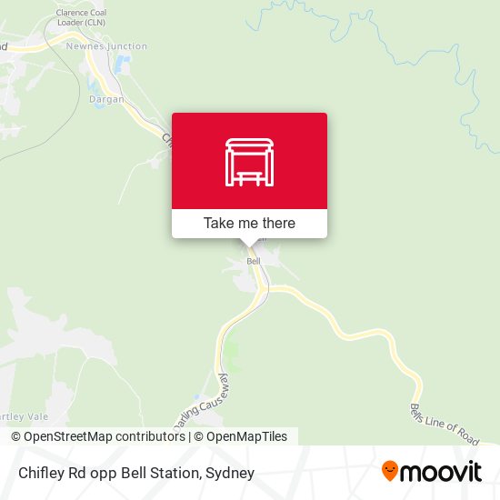 Chifley Rd opp Bell Station map