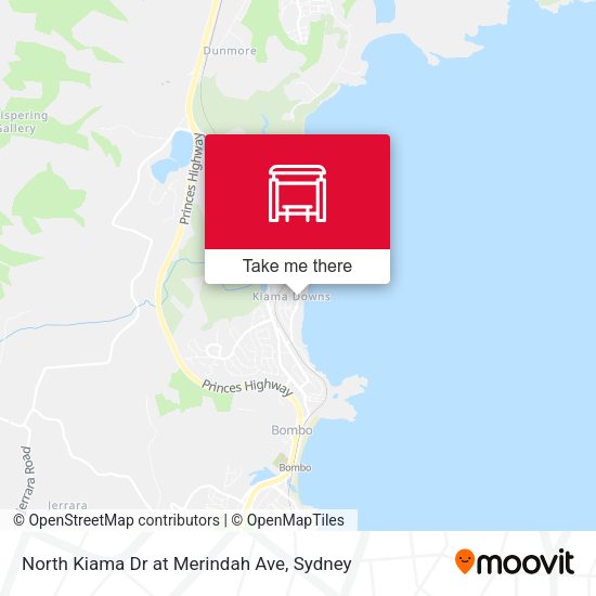 North Kiama Dr at Merindah Ave map
