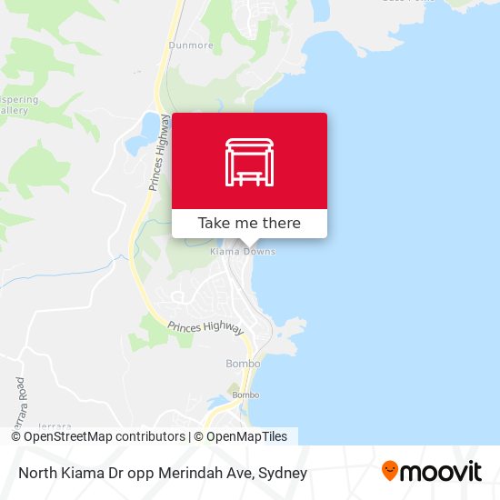 North Kiama Dr opp Merindah Ave map