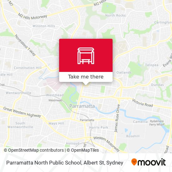Parramatta North Public School, Albert St map