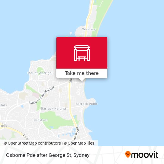 Osborne Pde after George St map
