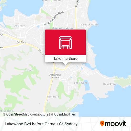 Lakewood Bvd before Garnett Gr map