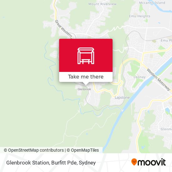 Mapa Glenbrook Station, Burfitt Pde