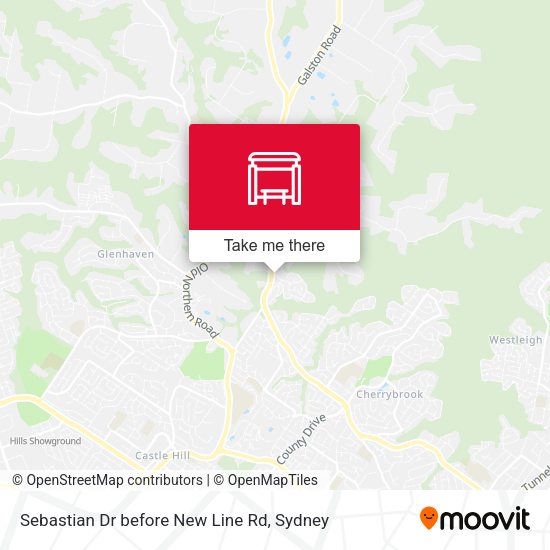 Sebastian Dr before New Line Rd map