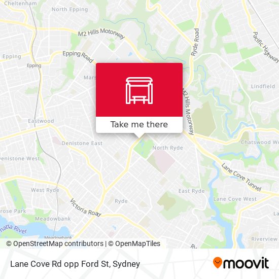 Lane Cove Rd opp Ford St map