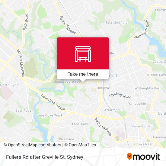 Fullers Rd after Greville St map