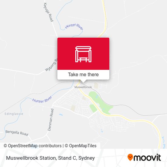 Muswellbrook Station, Stand C map