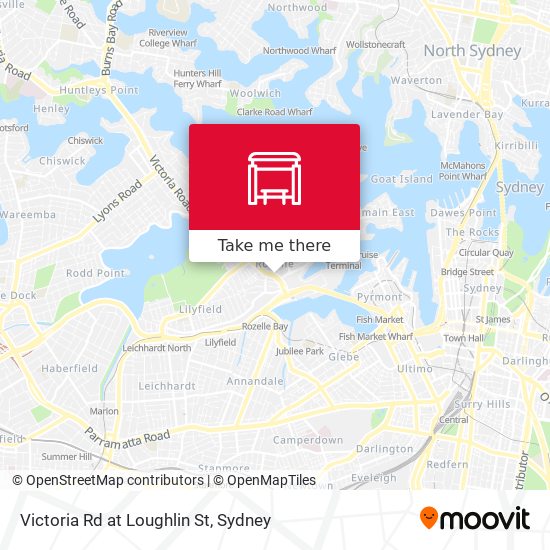 Victoria Rd at Loughlin St map
