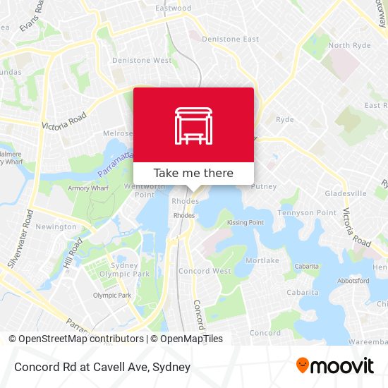 Concord Rd at Cavell Ave map