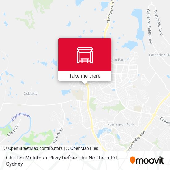 Charles McIntosh Pkwy before The Northern Rd map