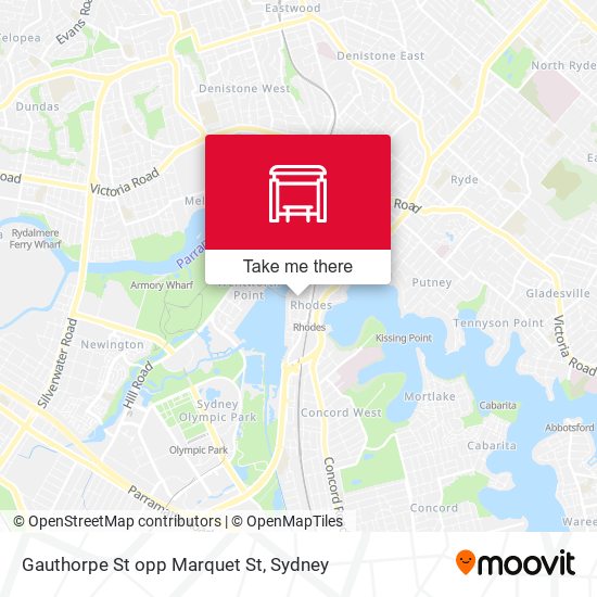 Gauthorpe St opp Marquet St map