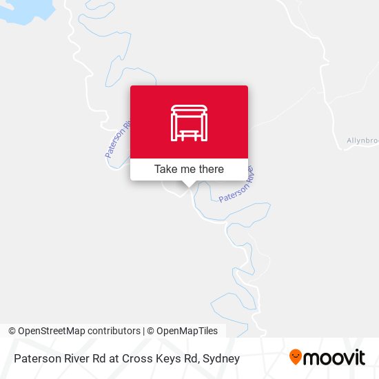 Mapa Paterson River Rd at Cross Keys Rd