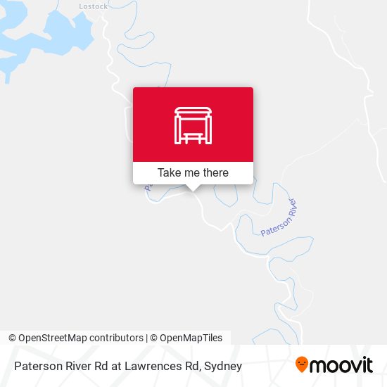 Paterson River Rd at Lawrences Rd map