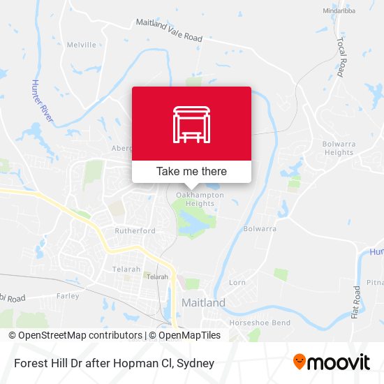 Forest Hill Dr after Hopman Cl map