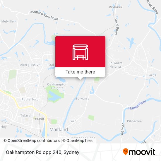Oakhampton Rd opp 240 map